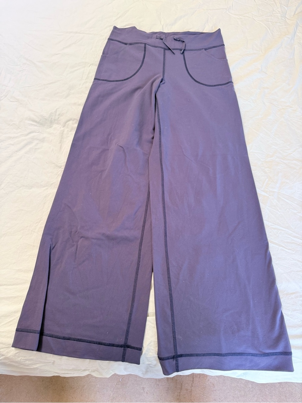 lululemon athletica Wide Leg Pants in Deep Purple